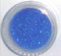 Блестки(glitter) в банке 1 гр. ярко-голубой голограмма
