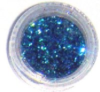 Блестки(glitter) в банке 1 гр. синий голограмма