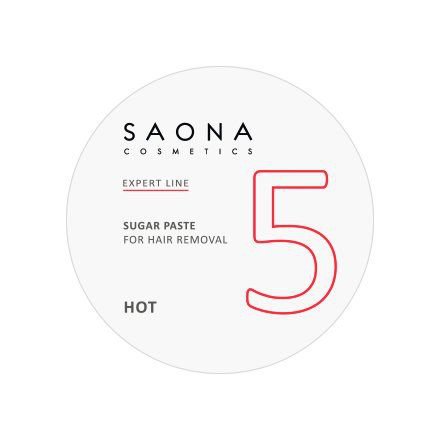 Сахарная паста Saona Cosmetics 5 ПЛОТНАЯ (HOT) 200 гр