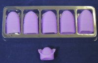 Силиконовые напальчники для снятия гель лака фиолетовые