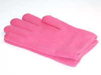 СПА Перчатки с гелем увлажняющие темно-розовые