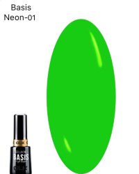 GELLAKTIK BASIS NEON-01 GREEN - Базовое цветное покрытие, 12мл