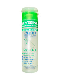 Жидкость для снятия лака без ацетона Green Tea с помпой Severina 150 мл.