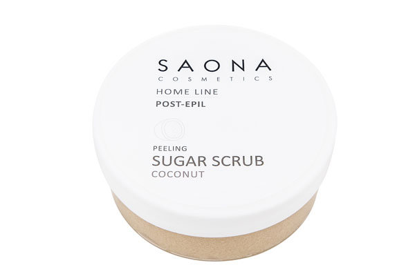 Сахарный скраб Saona Cosmetics для легкого пилинга КОКОС 300 мл