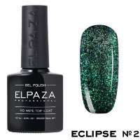ELPAZA Eclipse No Wipe Top,топ без липкого слоя с эффектом №2, 10 мл. 